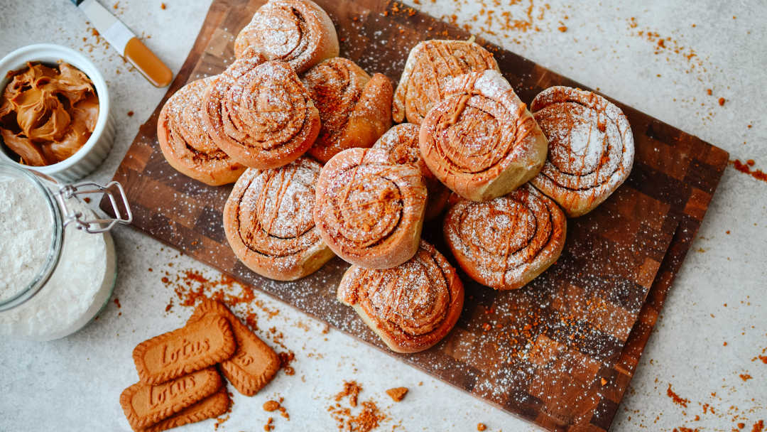 Escargots à la pâte à tartiner Biscoff végétalien Lotus Biscoff